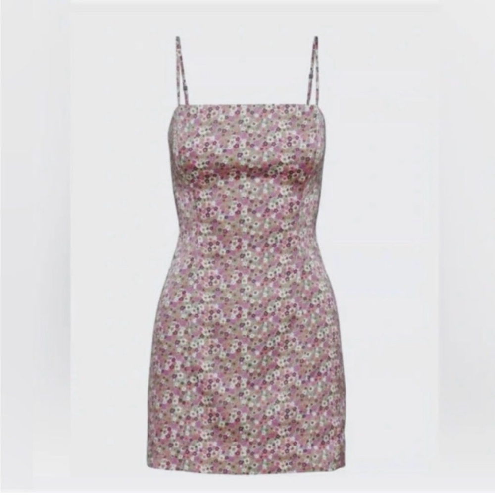 Aritzia | Sunday Best Shimmer Satin Dress